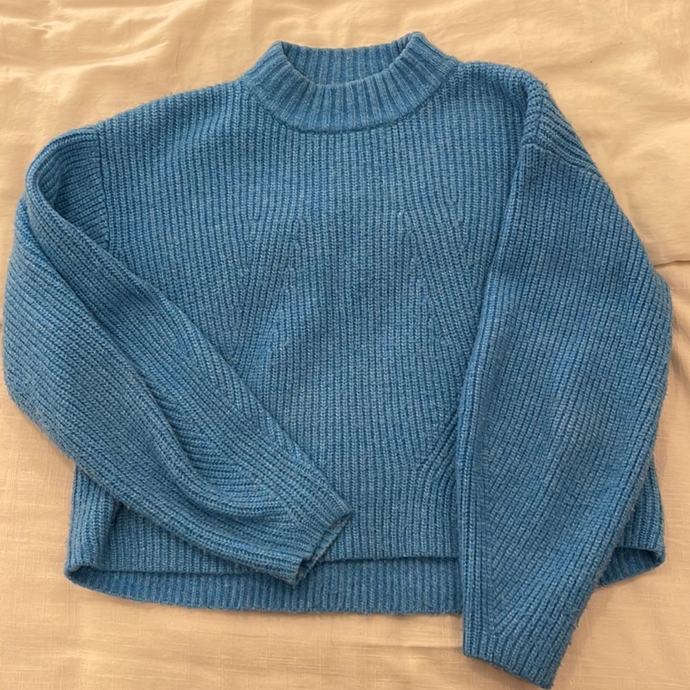 H&M Cozy Blue Sweater